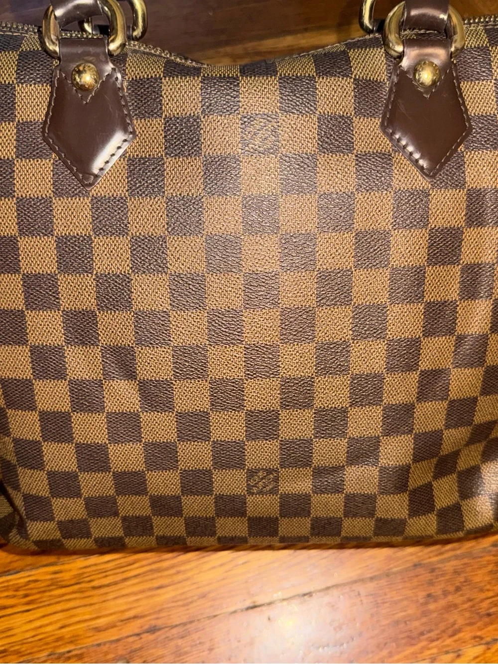 Louis Vuitton Damier Ebene Saleya PM Tote Shoulder Handbag